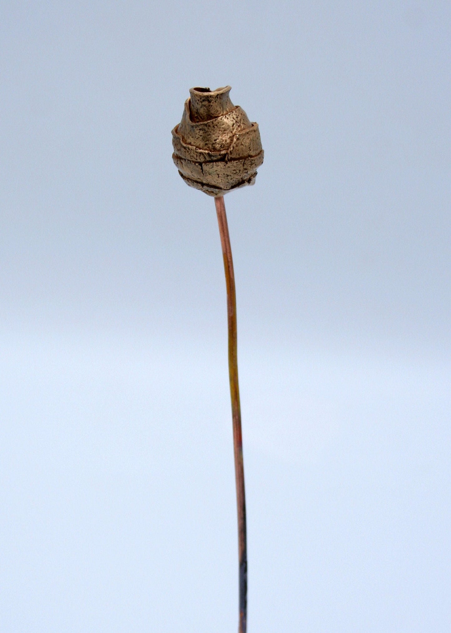 Les Botaniques - fleur en bronze "bouton"