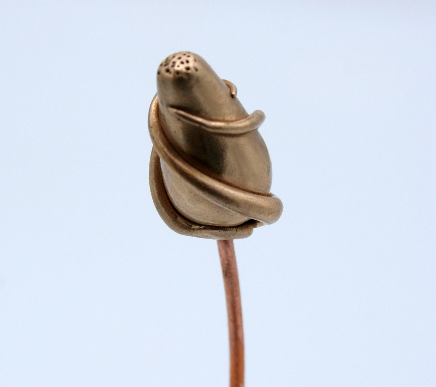 Les Botaniques - fleur en bronze "spirale"