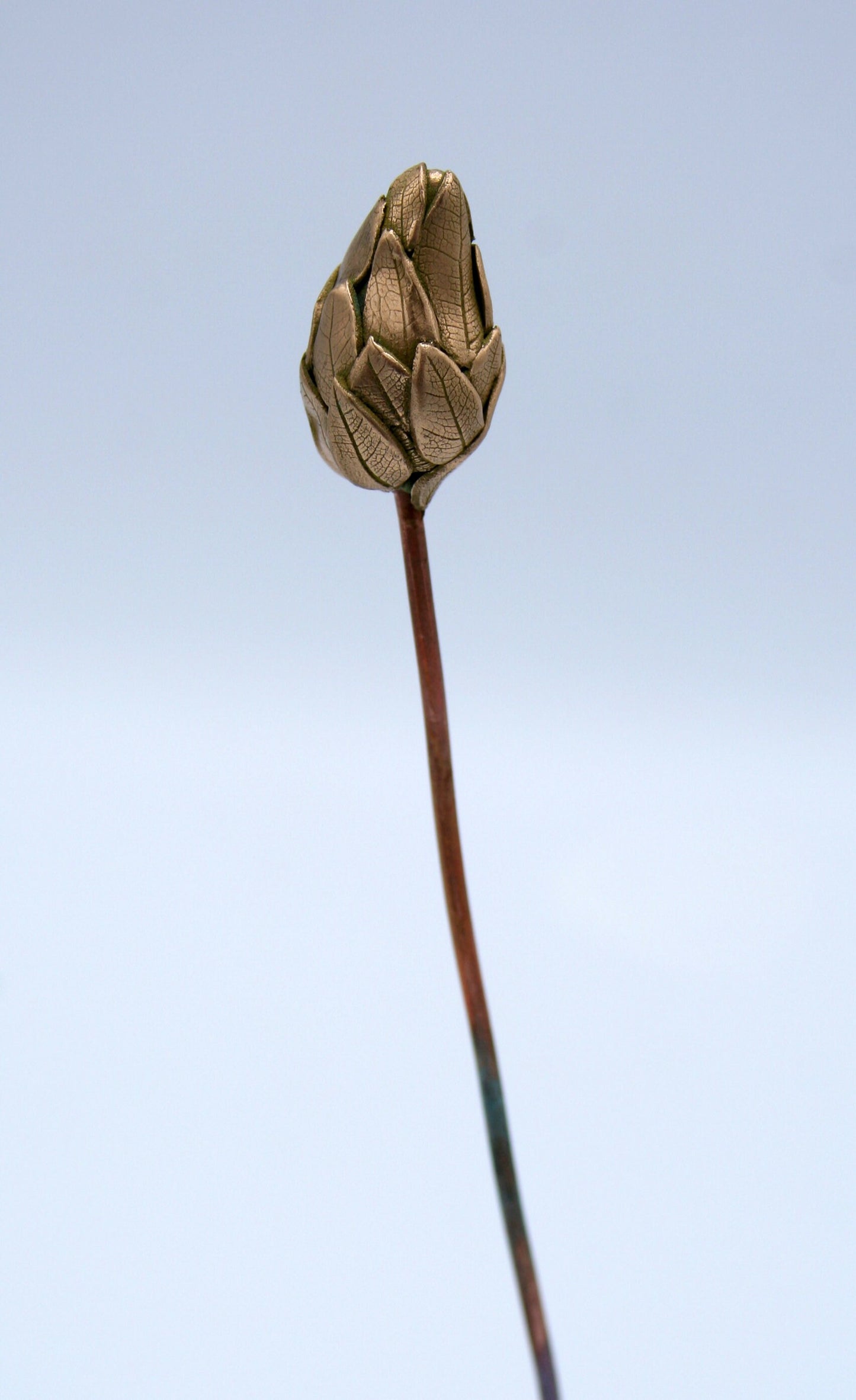 Les Botaniques - fleur en bronze "feuillage"